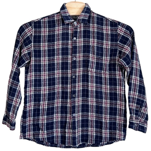 Falls‎ Creek plaid shirt flannel button front ?wool blend size XL